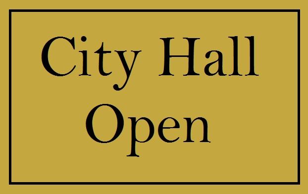 CityHallOpenSign