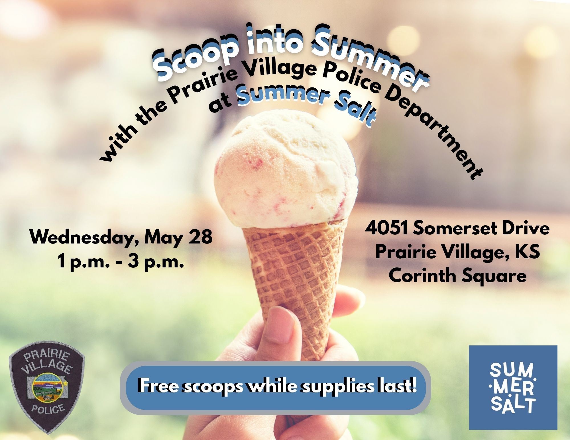 Scoop into Summer with the Prairie Village Police at Summer Salt 