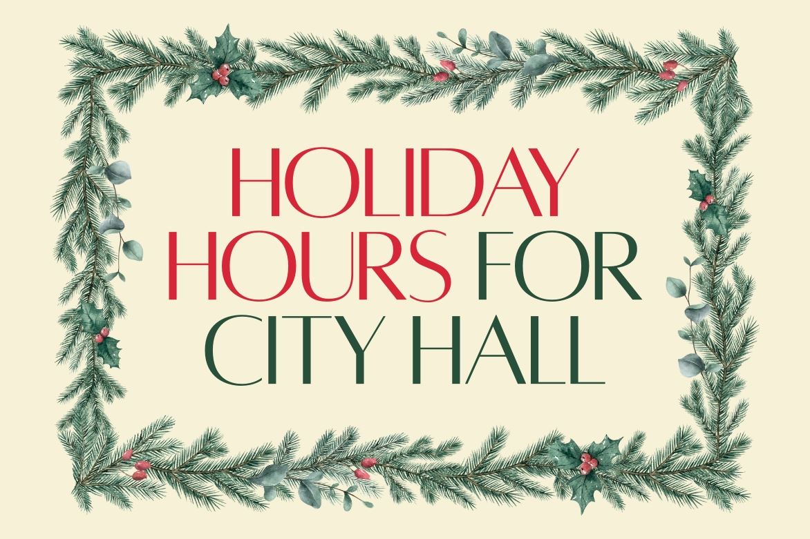 City Hall Holiday Schedule